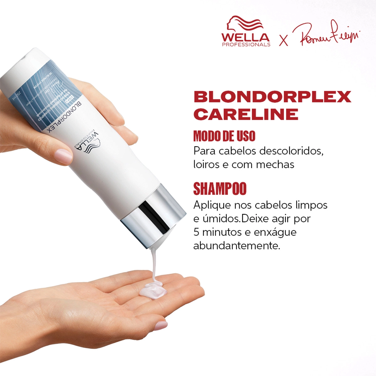 Produto: Kit Wella Professionals BlondorPlex Shampoo e Leave-in Bifásico 2 Produtos