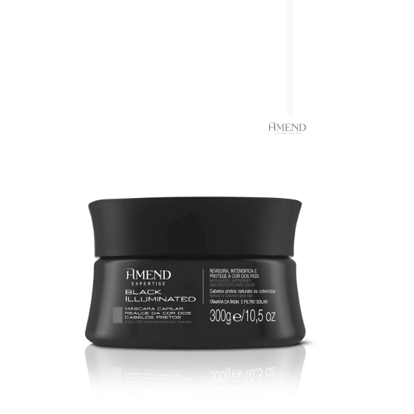 Produto: Amend Black Illuminated Realce da Cor Shampoo 250ml Mascara 300g Oleo de Inchi 110ml e Oleo Marroquino 75ml