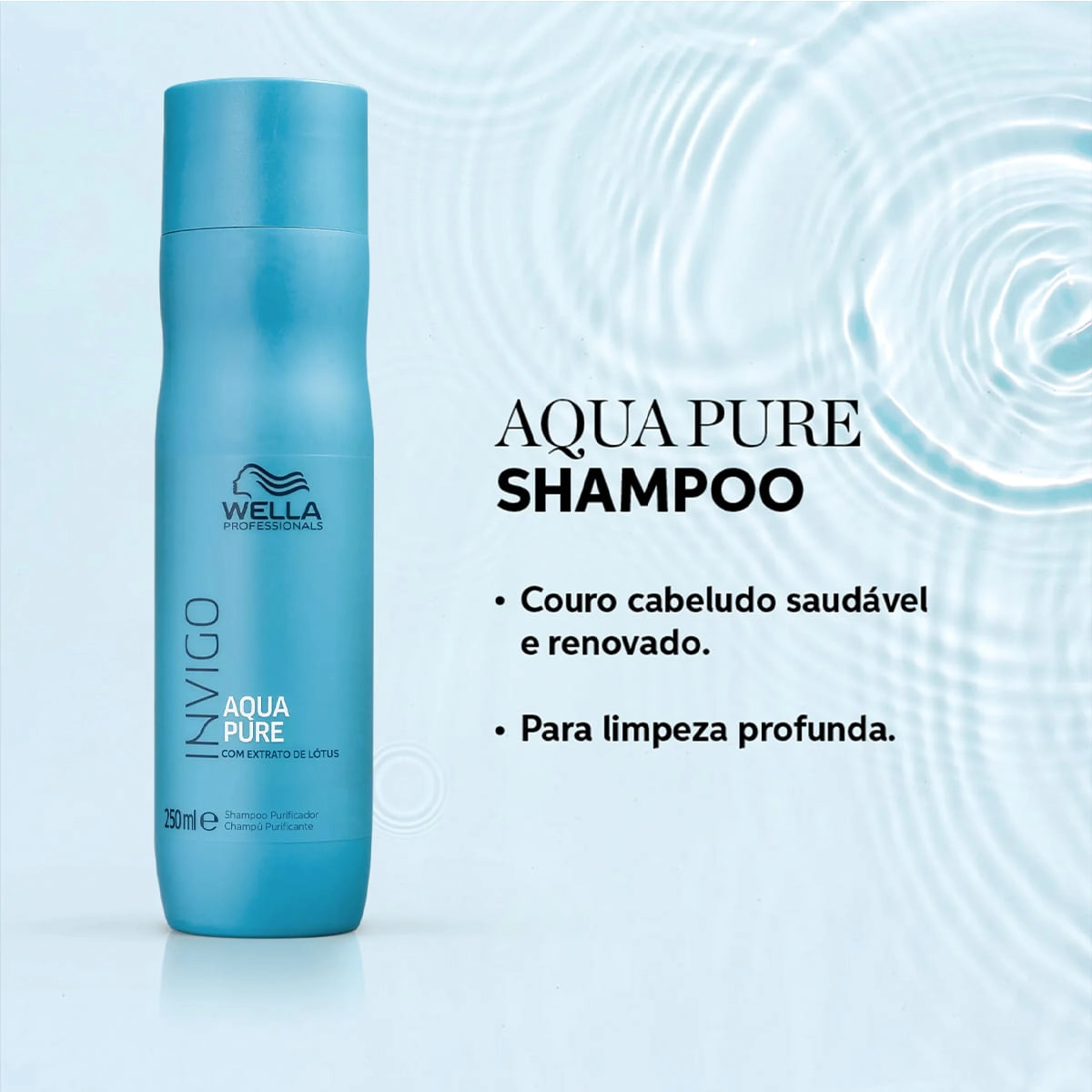 Produto: Kit Shampoo Antirresiduos Aqua Pure 250ml e Óleo Oil Reflections 30ml Wella Professionals Invigo