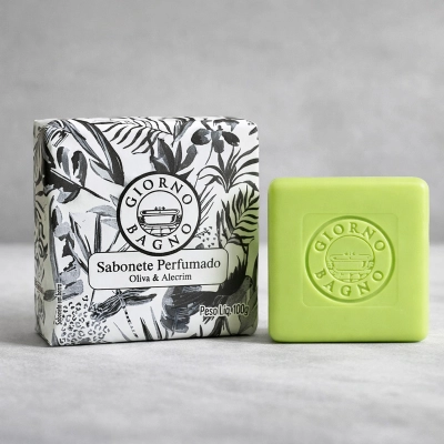 Produto: Sabonete Natural Oliva e Alecrim Giorno Bagno 100g
