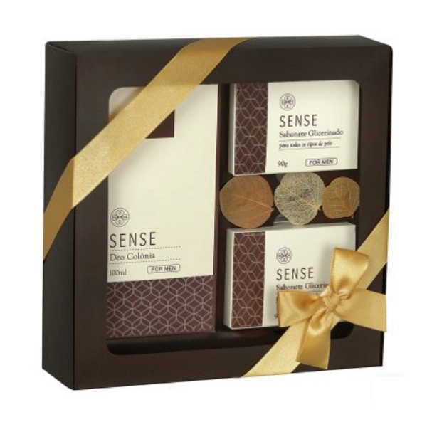 Deo Colonia 100ml e 2 Sabonetes Glicerinados 90g Flora Vie Kit Homem Sense 1 Produto: Deo Colonia 100ml e 2 Sabonetes Glicerinados 90g Flora Vie Kit Homem Sense 1