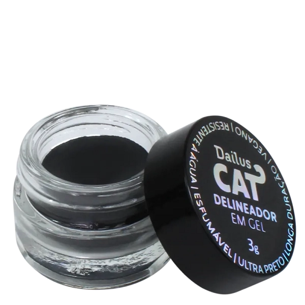 Produto: Dailus CAT Preto - Delineador em Gel 3g