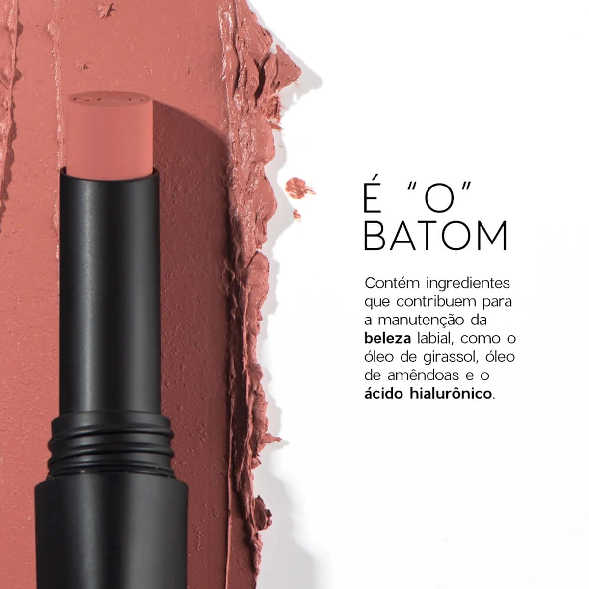 Produto: Kit Océane Edition Batom Nude Blush Stick Pink e Long Lash (3 produtos)