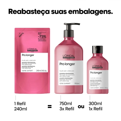 Produto Shampoo Pro Longer Refil L'Oréal Professionnel 240ml
