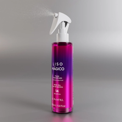 Produto Kit Lowell Liso Mágico Keeping Liss Shampoo 240ml Condicionador 200ml Fluído 200ml e Parfum 75ml