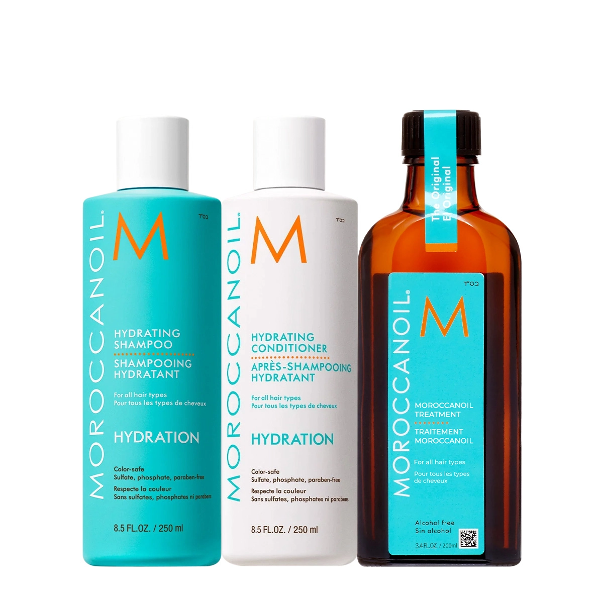 Kit Moroccanoil Hydrating Shampoo Condicionador e Treatment Óleo Capilar 200ml (3 produtos) Produto: Kit Moroccanoil Hydrating Shampoo Condicionador e Treatment Óleo Capilar 200ml (3 produtos)