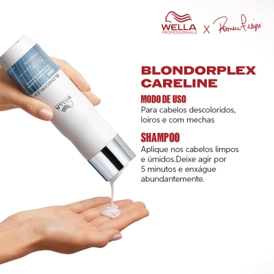 Produto: Kit Wella Professionals BlondorPlex Home Care Shampoo 250ml Condicionador 200ml Máscara 150ml
