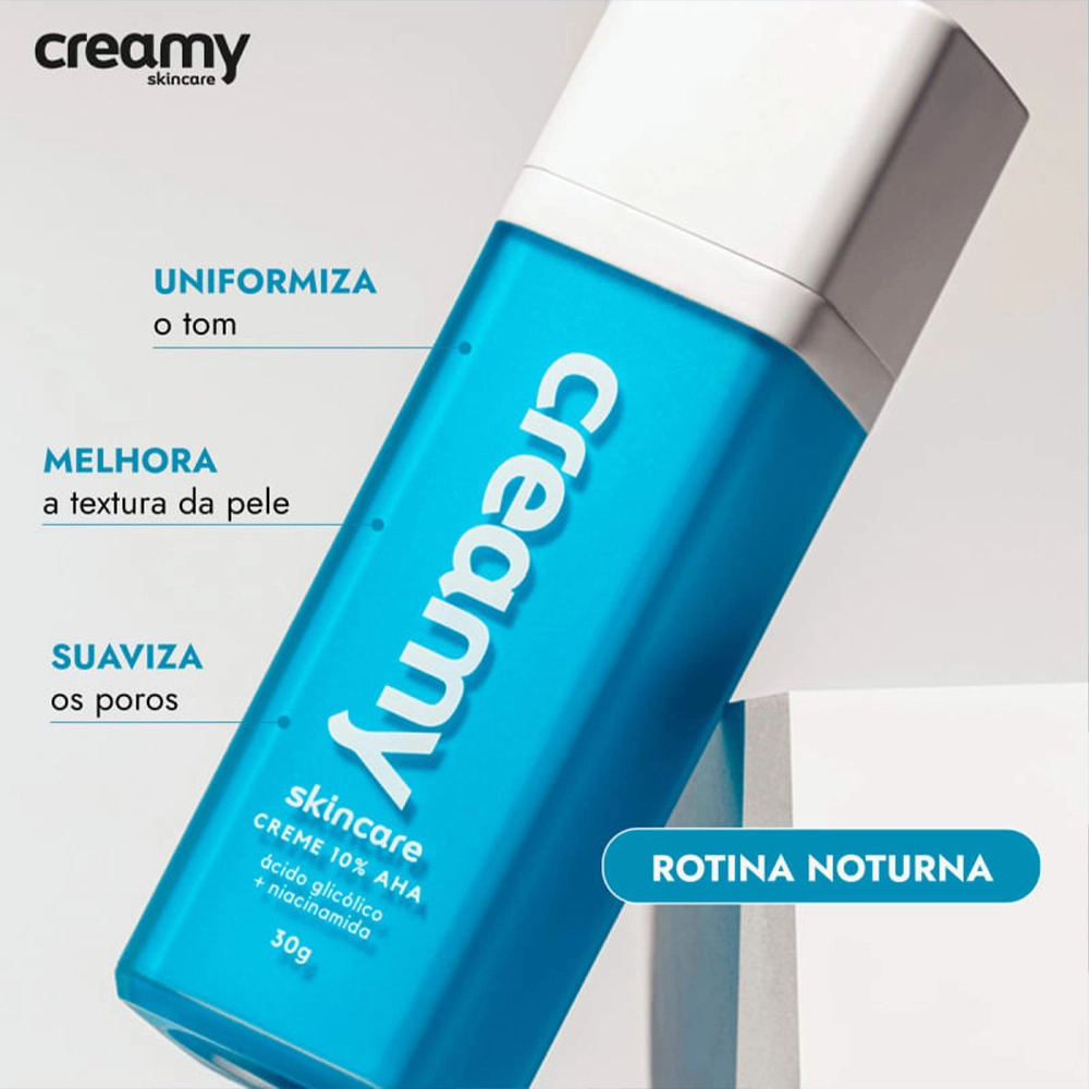 Produto: Creme Redutor de Linhas Ácido Glicólico Creamy Skincare 30g