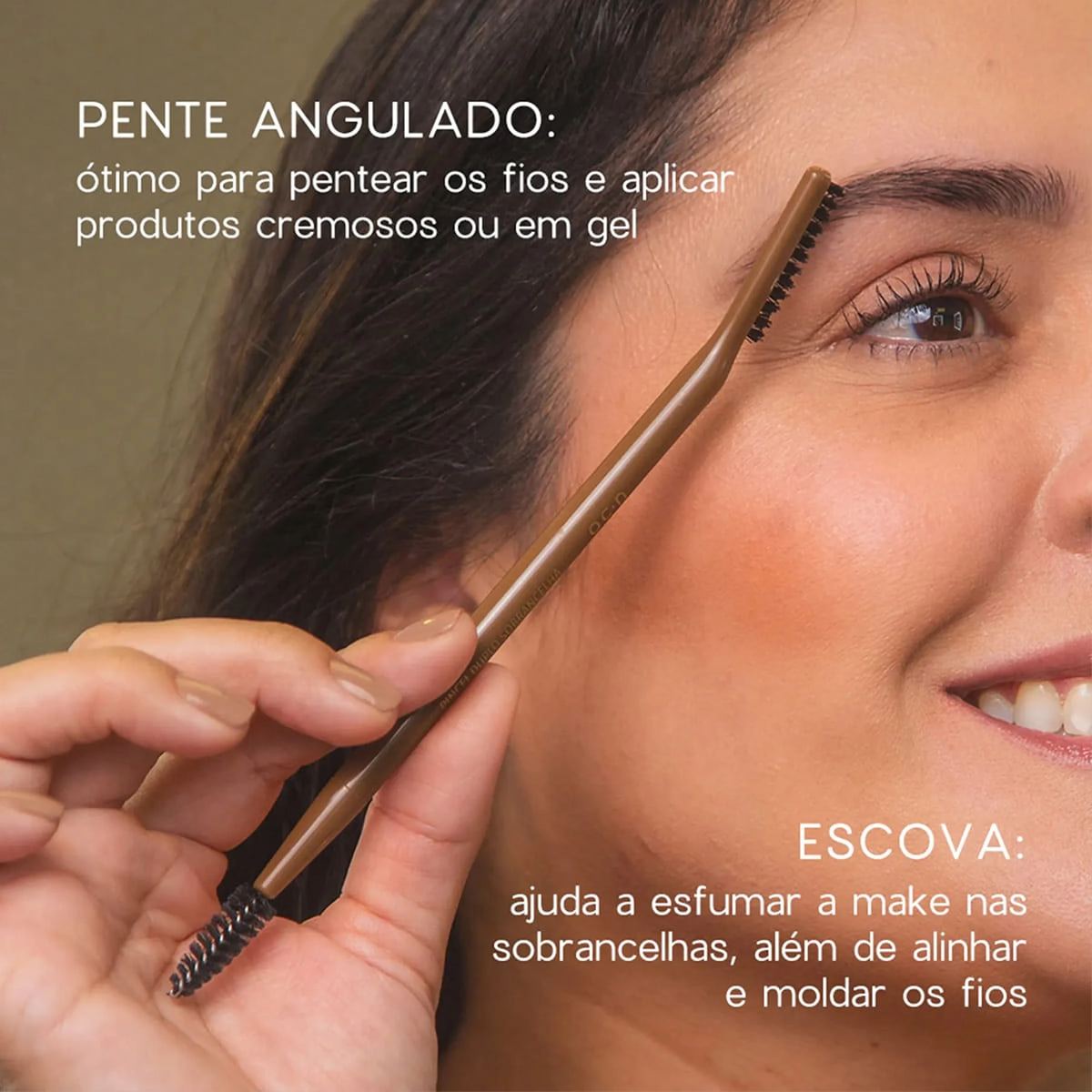 Produto: Pincel para Sobrancelhas Duo Brow Océane Nádia Tambasco Kit
