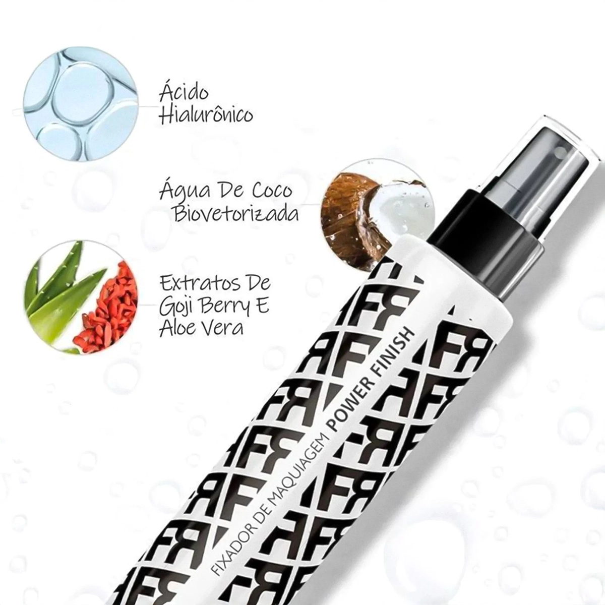 Produto: Fixador de Maquiagem Power Finish Fran by Franciny Ehlke 120ml