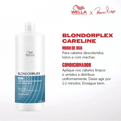 Kit de Tratamento Capilar Wella Professionals BlondorPlex Força Preservada 4 Produtos Produto Kit de Tratamento Capilar Wella Professionals BlondorPlex Força Preservada 4 Produtos