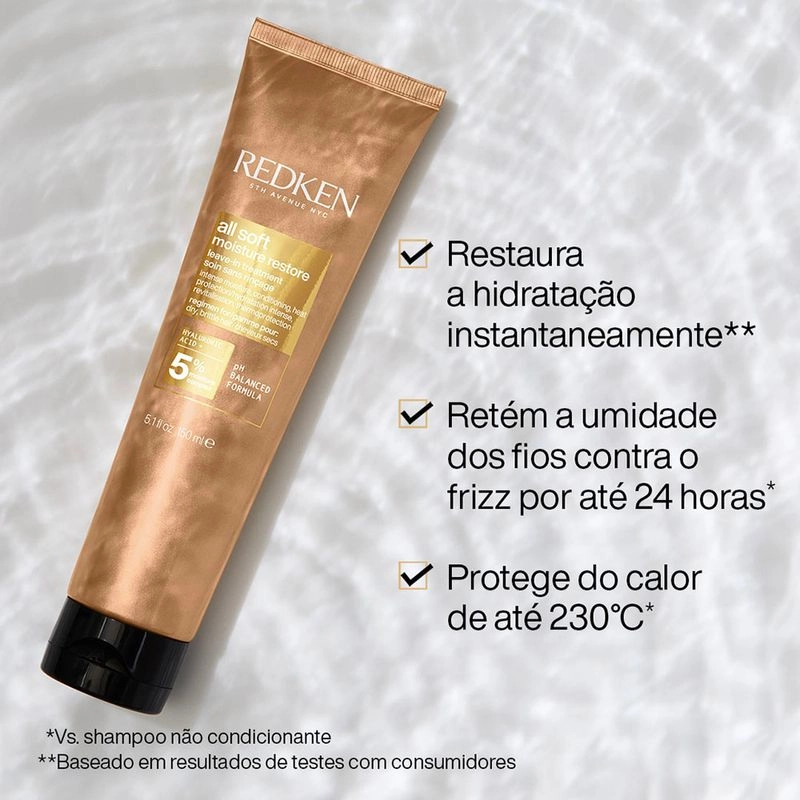 Produto: Leave-in All Soft Moisture Restore Redken All Soft 150ml