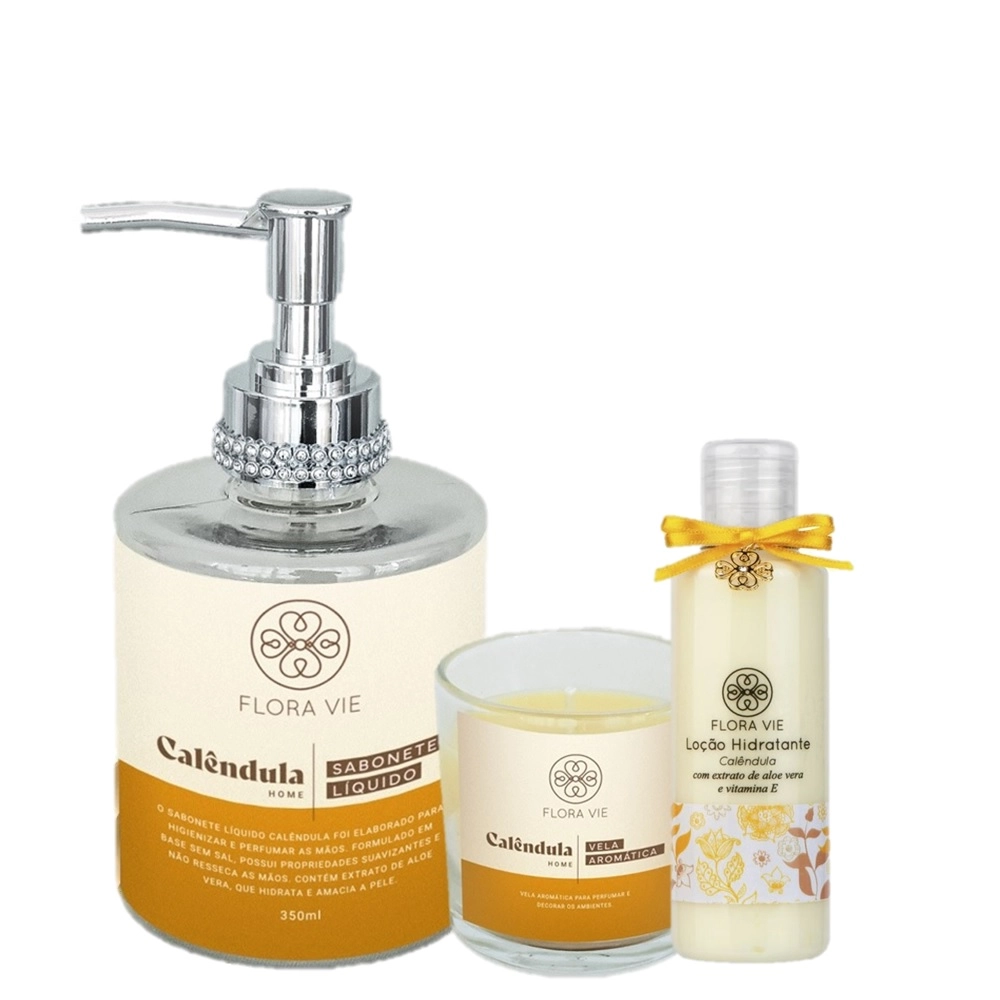 Produto: Kit Flora Vie Calendula Encantador e Pele Ressecada (3 Produtos)