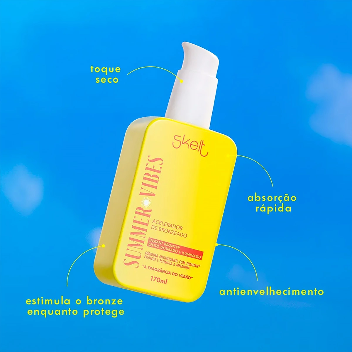 Produto: Kit Skelt Summer Vibes Bronzer FPS8 Acelerador Protetor Solar (2 produtos)