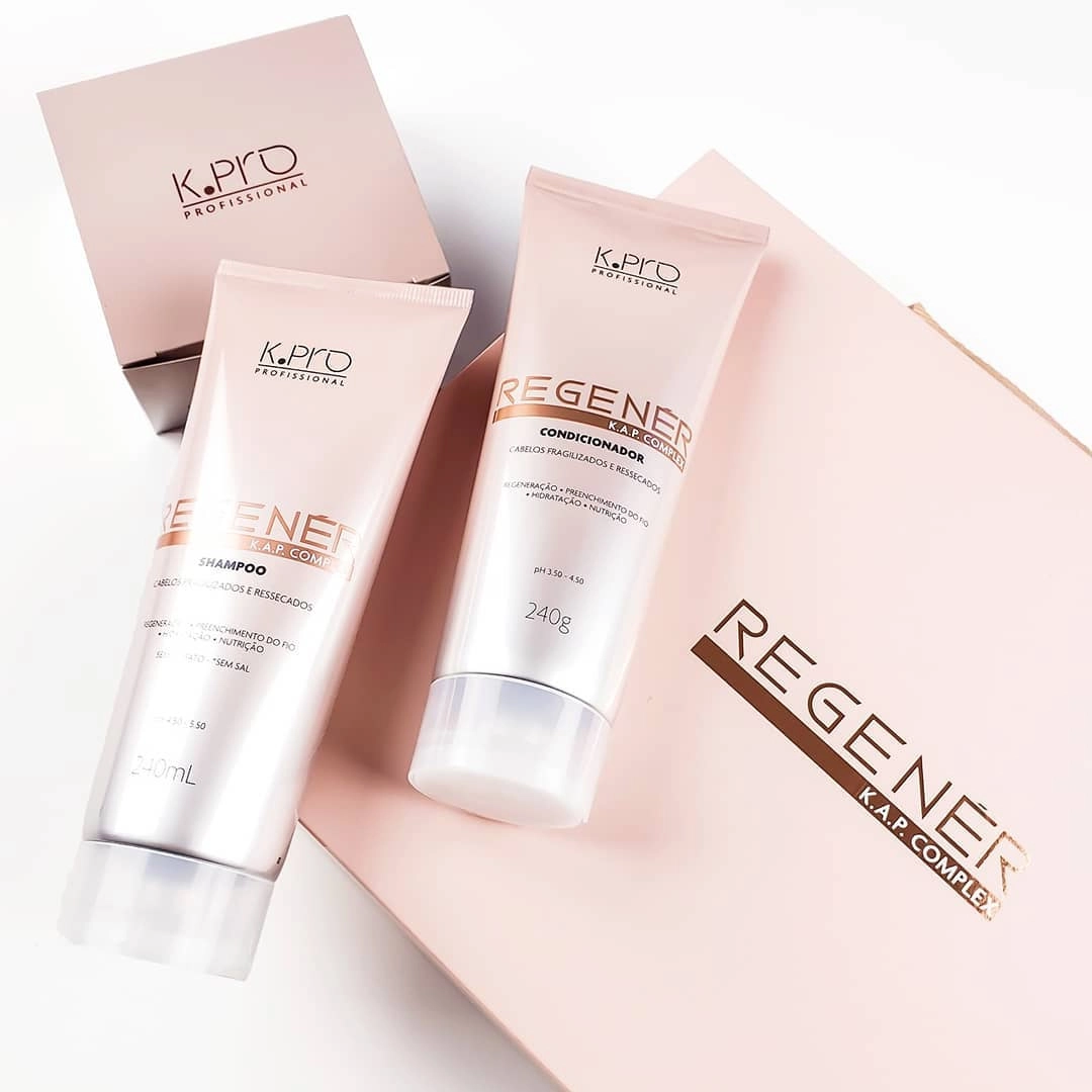Produto: Kit K.Pro Profissional Regenér Shampoo Condicionador Leave-in e Ampola (4 produtos)