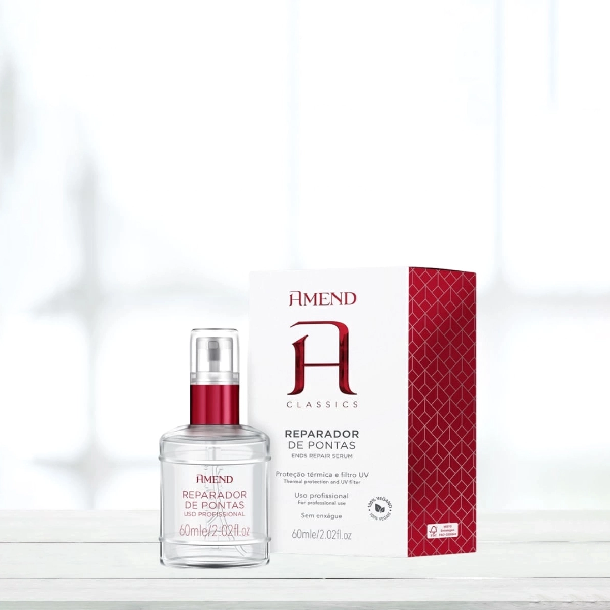 Produto: Kit Amend Classics Uso Profissional Reparador de Pontas e Fluído Antiumidade (2 produtos)