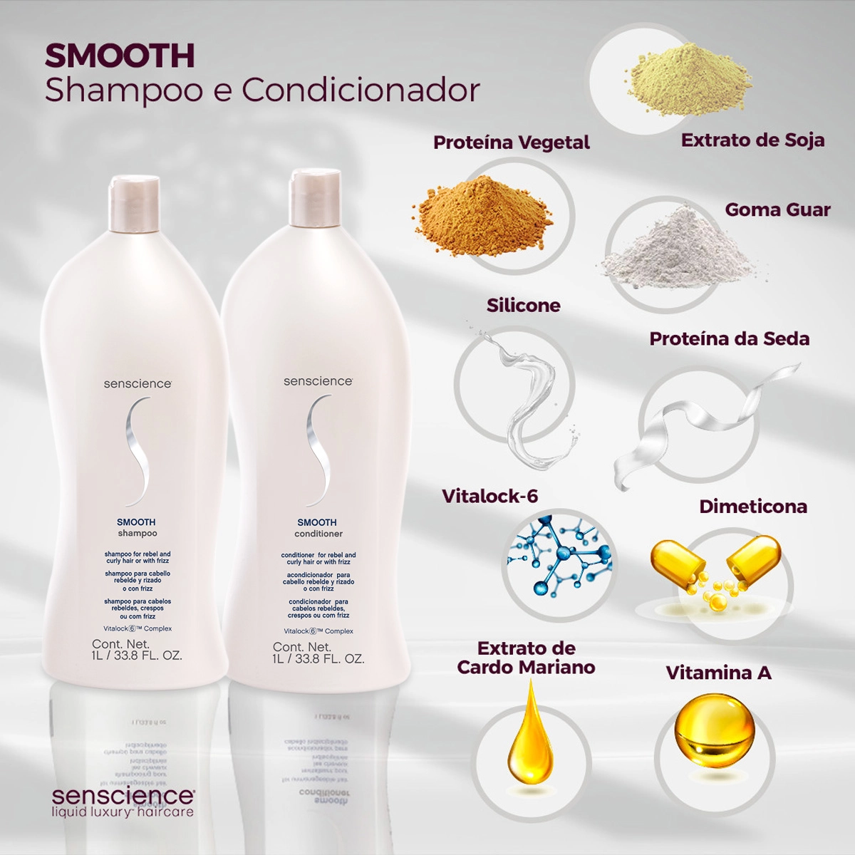 Produto: Kit Senscience Smooth Inner Salon Total (3 produtos)