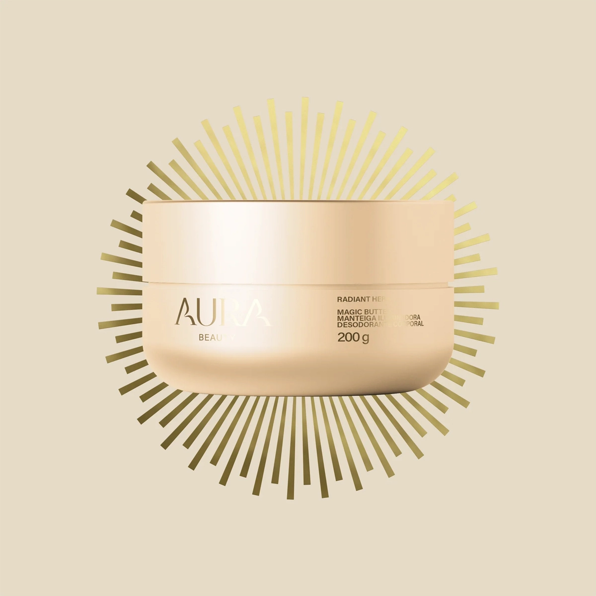 Produto: Manteiga Iluminadora Corporal Hera Aura Beauty Magic Butter 200g