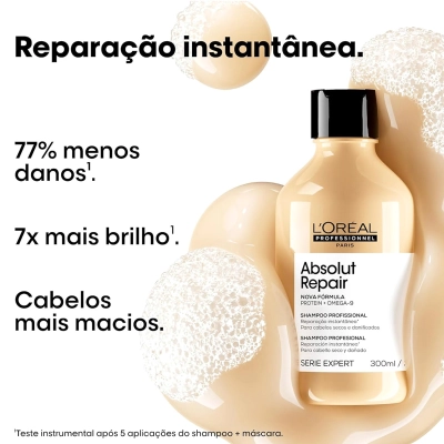Produto: Kit Shampoo Absolut Repair 300ml e Máscara 500g L'Oréal Professionnel Serie Expert