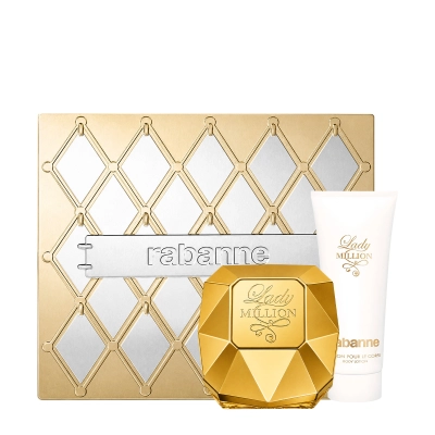 Produto: Kit Perfume Lady Million Paco Rabanne Eau De Parfum 80ml e Loção Corporal 100ml