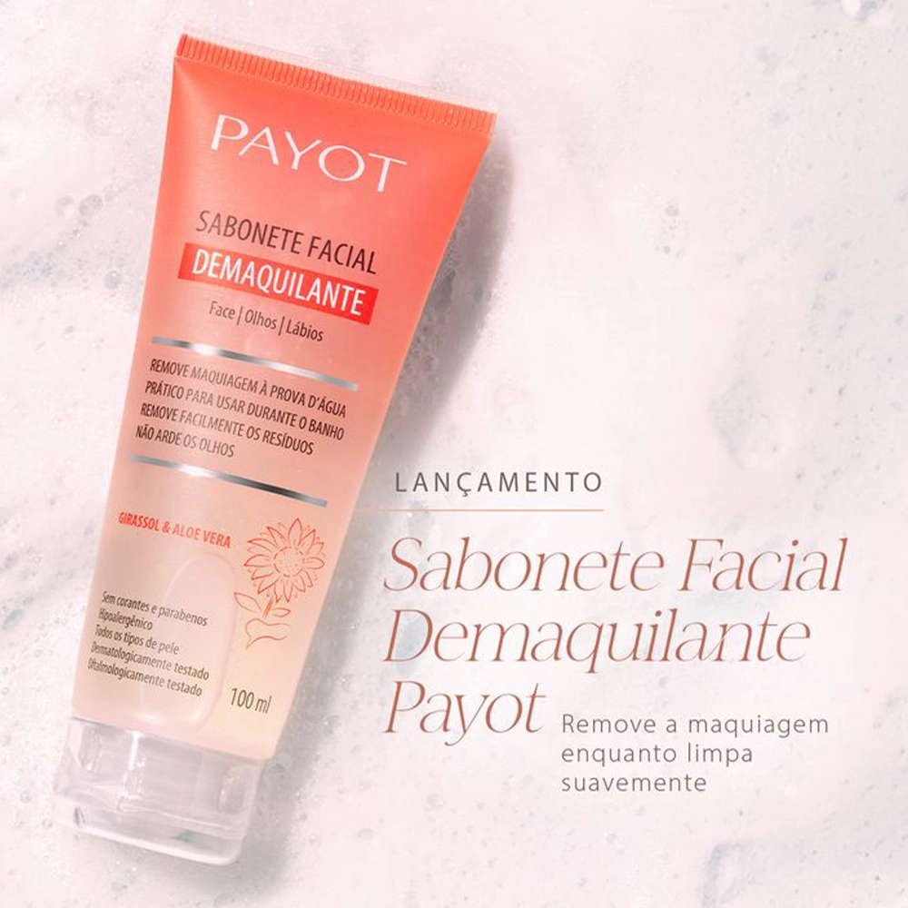 Produto: Sabonete Esfoliante Facial Payot Extrato De Hibisco 100ml