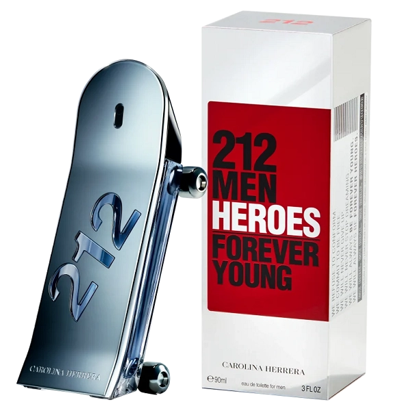 Produto: 212 Men Heroes Carolina Herrera Eau de Toilette - Perfume Masculino 90ml