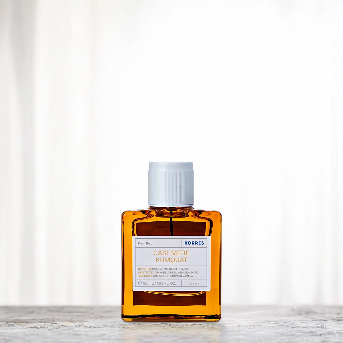 Produto: Perfume Feminino Cashmere Kumquat Deo Parfum Korres 50ml