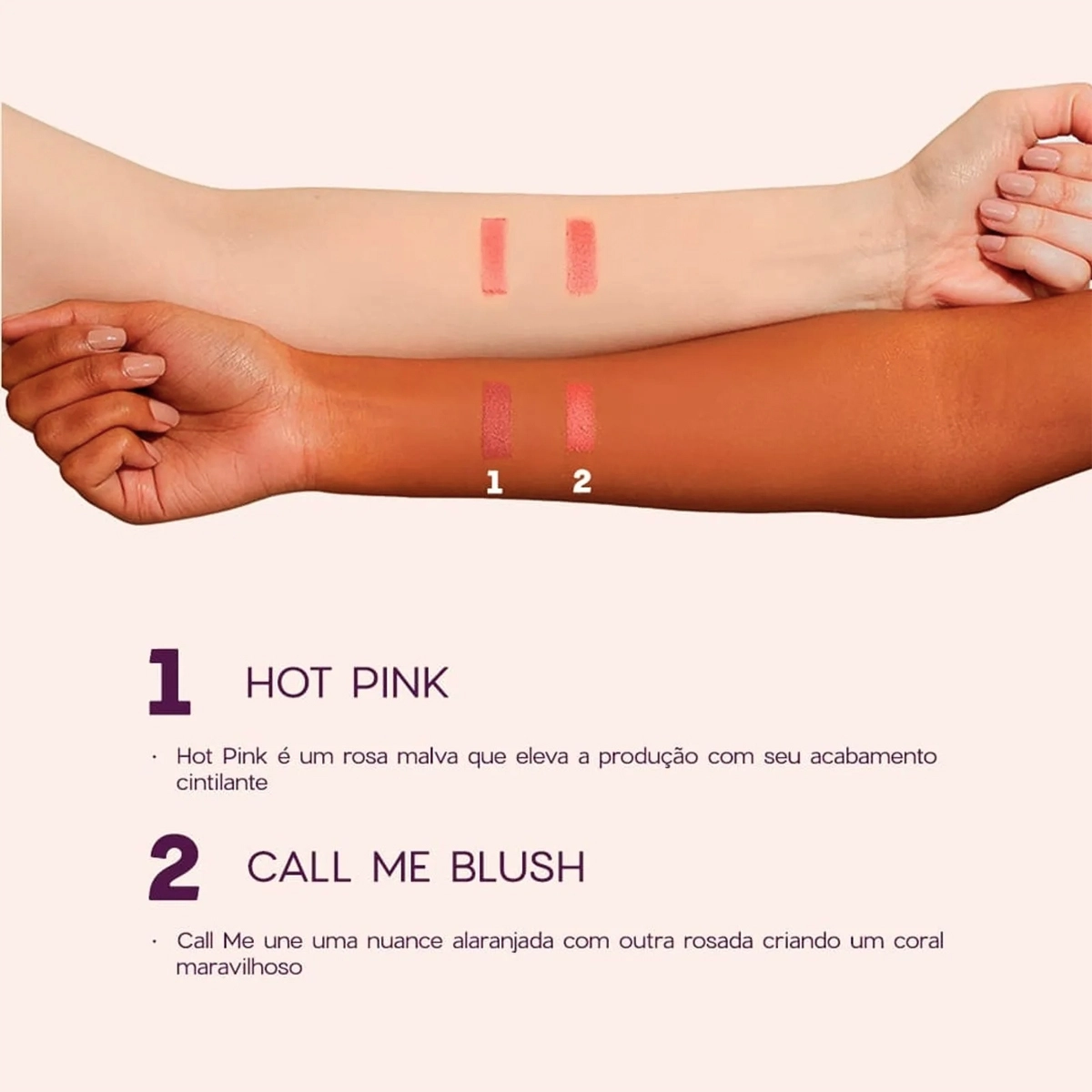 Blush Me Call Me Océane Blush 6,5g Produto Blush Me Call Me Océane Blush 6,5g