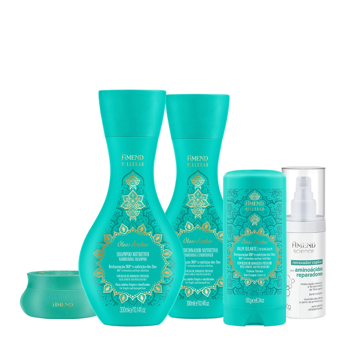 Produto: Kit Amend Millenar Óleos Árabes Science Hair Care Total (5 produtos)