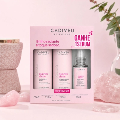 Produto: Kit Cadiveu Quartzo Shine Shampoo 250ml Condicionador 250ml Sérum 65ml