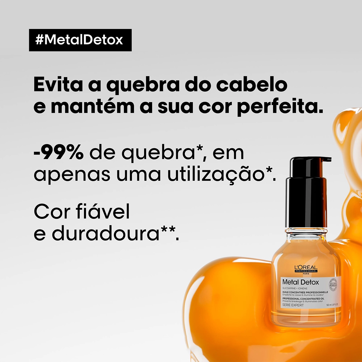 Produto: Kit L'Oréal Professionnel Metal Detox Pré Shampoo G Máscara Shampoo Óleo (4 produtos)