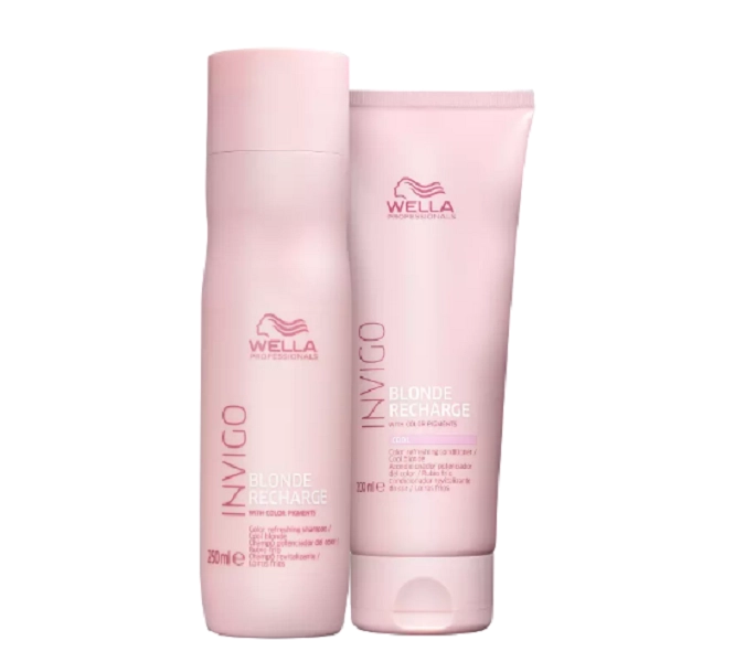Kit Wella Professionals Invigo Blonde Recharge Duo 2 Produtos Produto Kit Wella Professionals Invigo Blonde Recharge Duo 2 Produtos