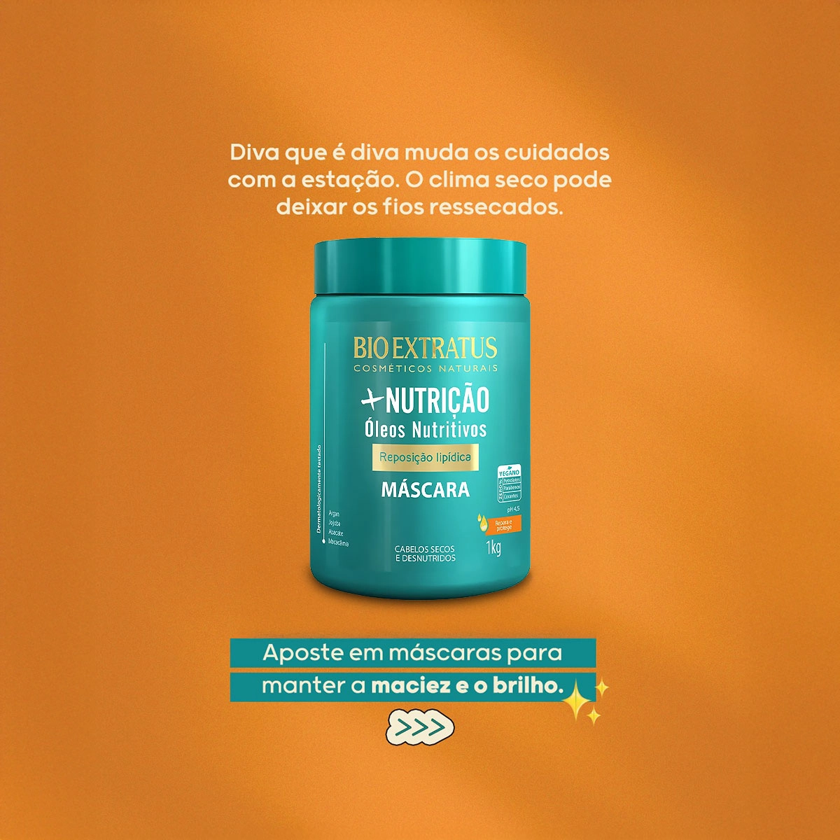 Produto: Máscara Capilar Bio Extratus Mais Nutrição 1kg