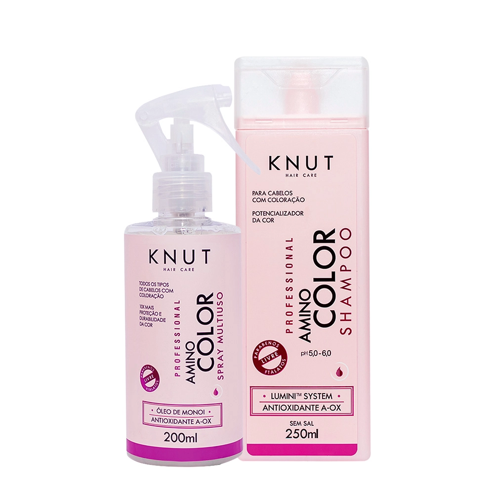 Produto: Kit Knut Professional Amino Color Shampoo e Leave-in (2 produtos)