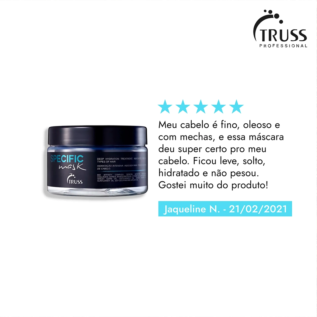 Produto: Kit Truss Ultra Hydration Specific Obrigatório Home Care Reconstrutor (4 produtos)