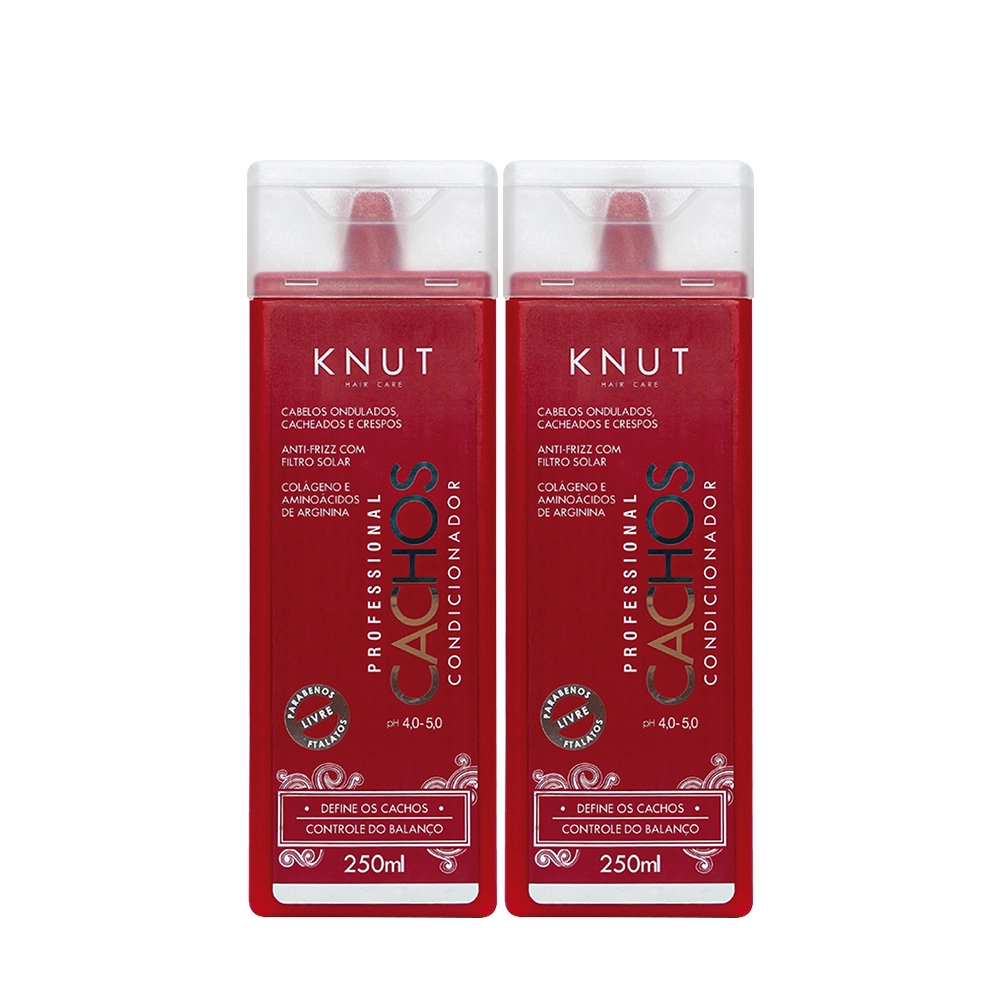 Kit Knut Professional Cachos Condicionador 250ml (2 unidades) Produto: Kit Knut Professional Cachos Condicionador 250ml (2 unidades)