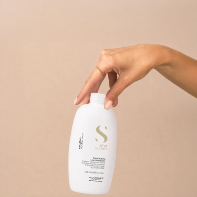 Produto Shampoo Illuminating Diamond Alfaparf Milano Professional Semi Di Lino 1 Litro