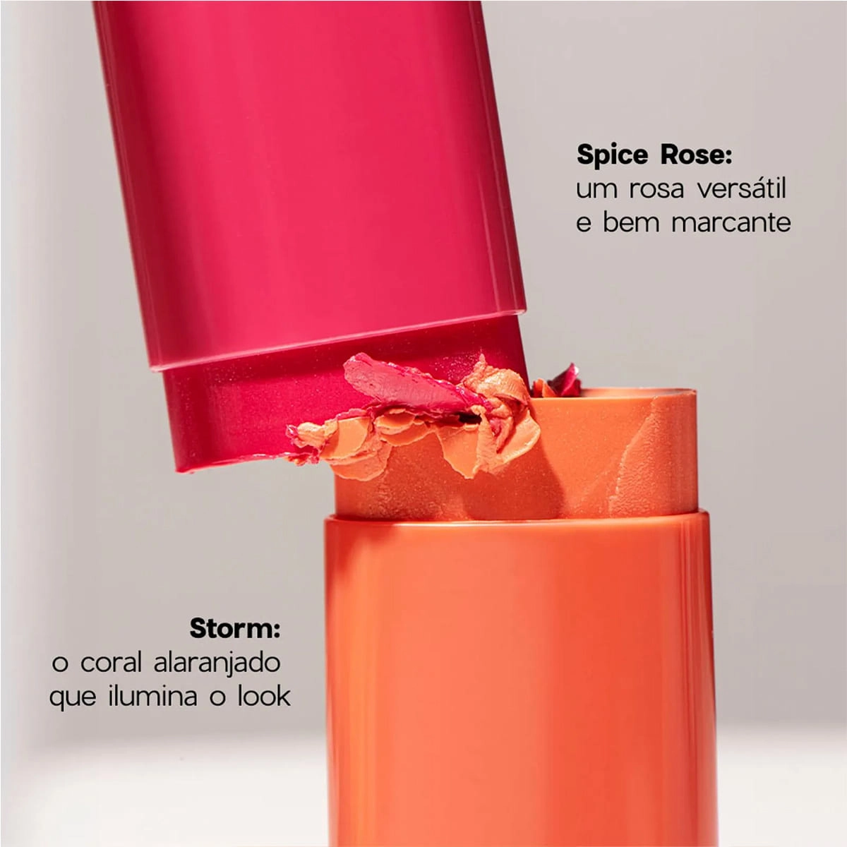 Produto Blush em Bastão Multifuncional Storm Laranja Océane Limited Glowing Stick 12g