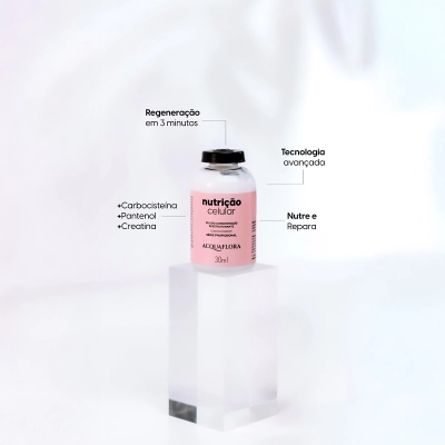 Produto: Fluido Concentrado Reestruturante Nutrição Celular Acquaflora 30ml