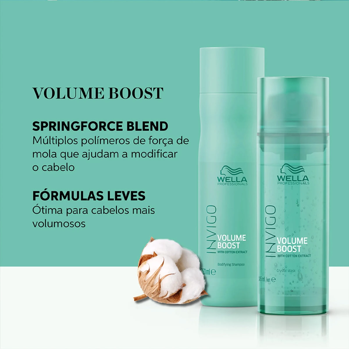 Máscara Capilar Crystal Wella Professionals Invigo Volume Boost 145ml Produto Máscara Capilar Crystal Wella Professionals Invigo Volume Boost 145ml