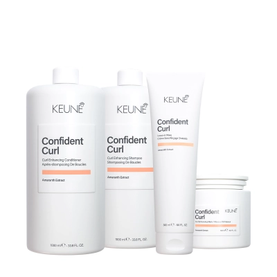 Produto Kit Keune Confident Curl Wavy Shampoo Condicionador Máscara Leave-in Litro
