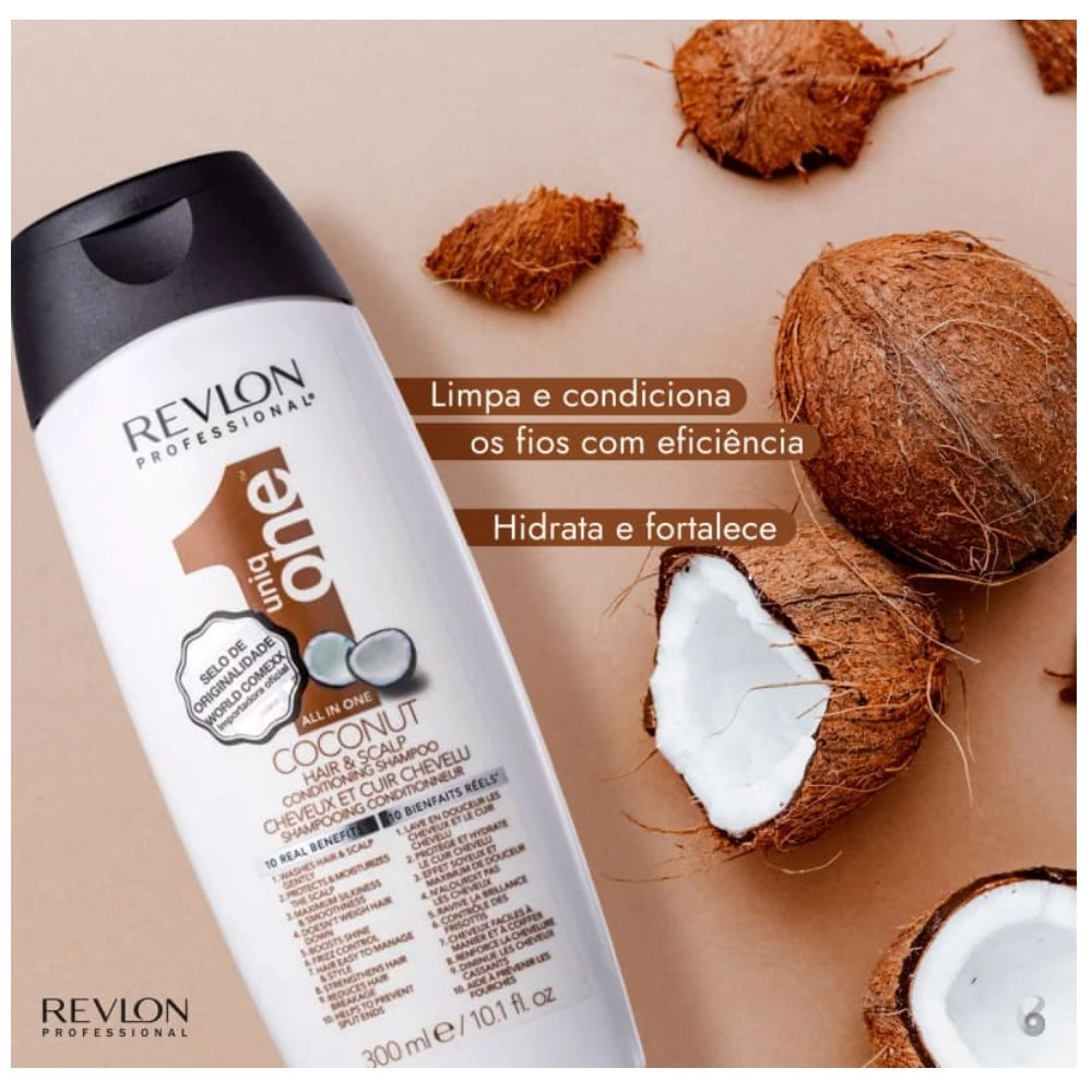 Produto: Kit Revlon Professional Uniq One All In One Coconut 2 em 1 Shampoo 300ml (2 unidades)