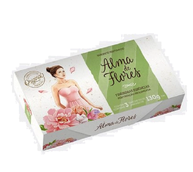 Produto: Estojo Alma de Flores Classico com 3 Sabonetes - 390g
