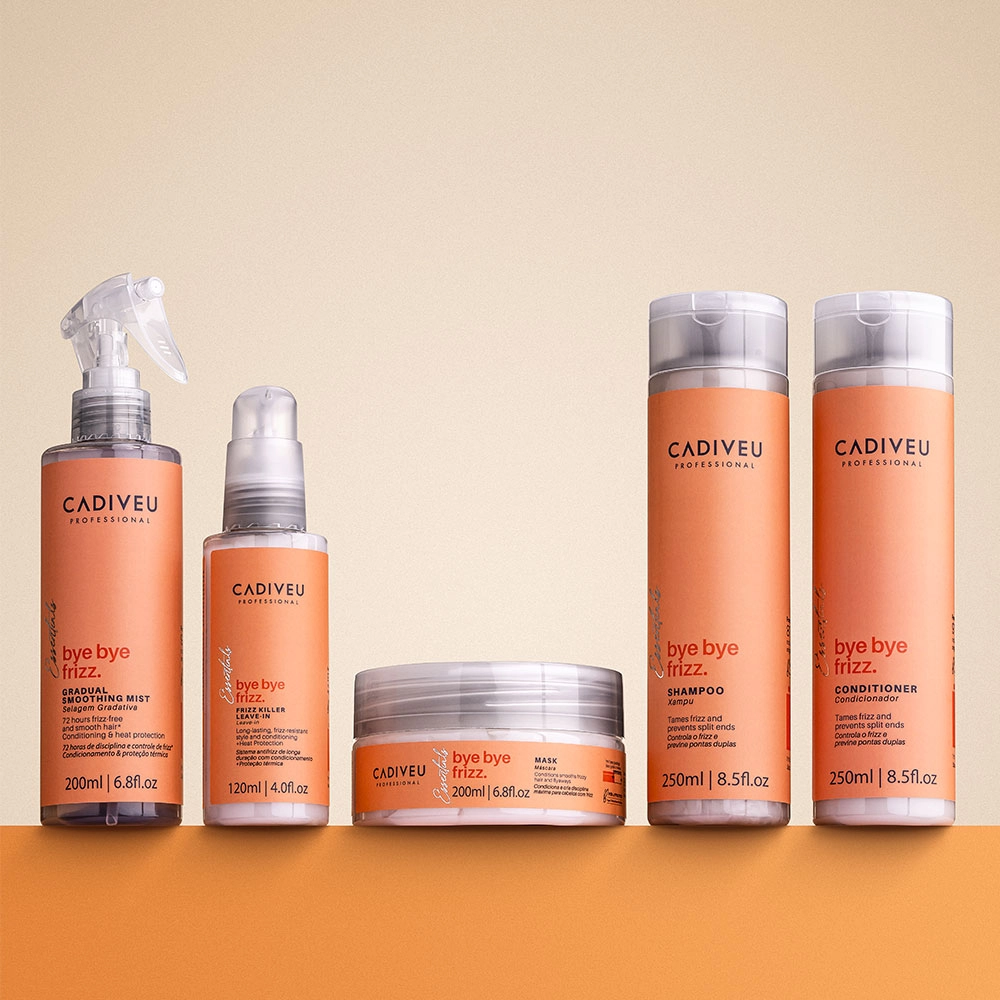 Produto: Kit Cadiveu Professional Bye Bye Frizz Shampoo Condicionador Máscara e Leave-in (4 produtos)