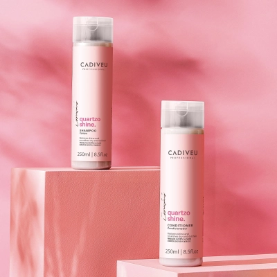 Kit Cadiveu Quartzo Shine Shampoo 250ml Condicionador 250ml Sérum 65ml Produto Kit Cadiveu Quartzo Shine Shampoo 250ml Condicionador 250ml Sérum 65ml