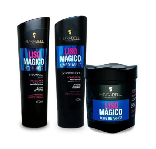 Produto: Kit Hidrabell Liso Mágico - Shampoo e Condicionador + Máscara