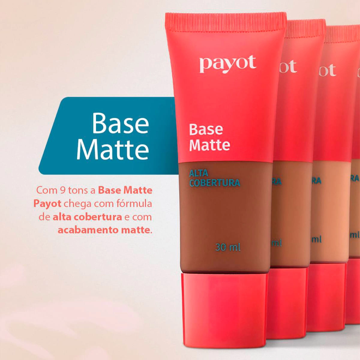 Produto Base Líquida Matte Alta Cobertura Cor 5 30ml Payot Alta Cobertura