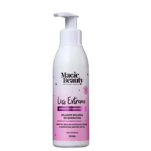 Magic Beauty Liss Extreme Selador Recarga de Queratina - Leave-in 150ml Produto: Magic Beauty Liss Extreme Selador Recarga de Queratina - Leave-in 150ml