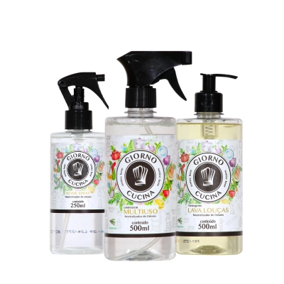 Produto: Kit Trio de Limpeza e Aroma Giorno Cucina 3 Produtos