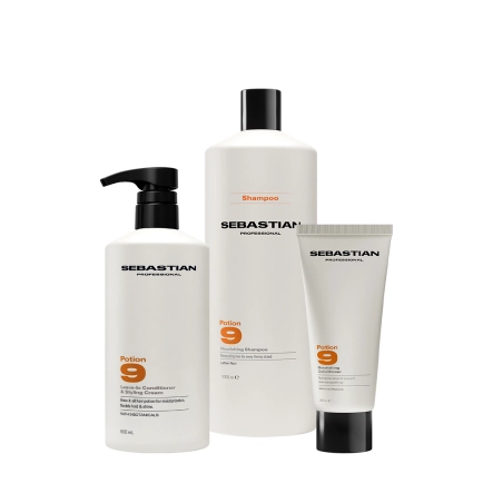 Produto: Kit Sebastian Professional Potion 9 – Nutrição e Modelagem (3 produtos)